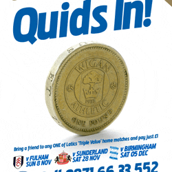 Last chance for £1 tickets Saturday