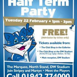 Junior Stripes Half term party – meet the players and have fun