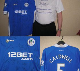 Signed Wigan Shirt up for auction – Sir Bobby Robson Foundation