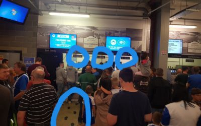 How does a queue work?? New beer pricing at £3 a pint and new food???